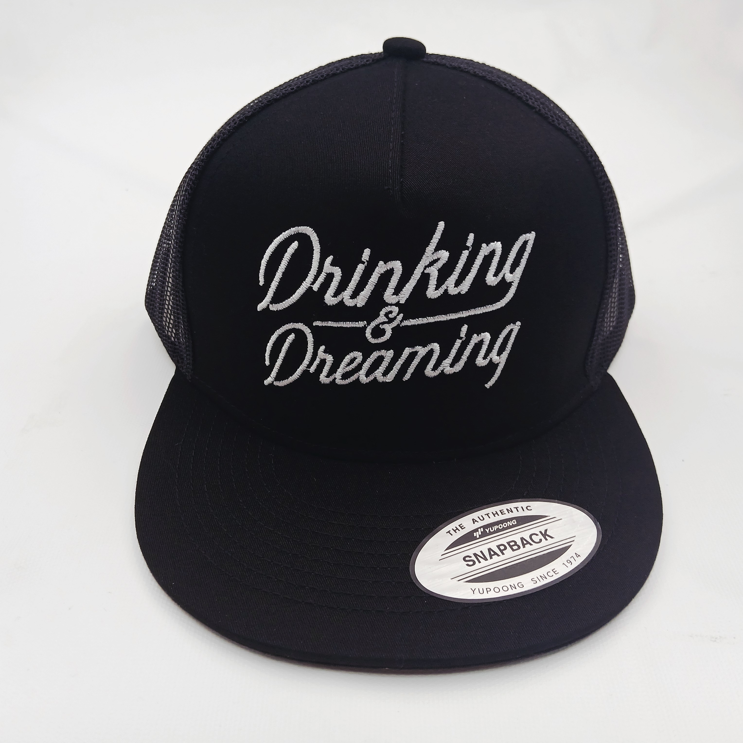 Black Drinking And Dreaming Snapback Hat